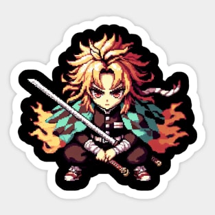 the angry tanjiro Sticker